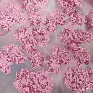 <span class=keywords><strong>Tessuto</strong></span> jacquard precio de fábrica Jacquard flor organza tela de gasa tela Jacquard metálica - Product Image 4