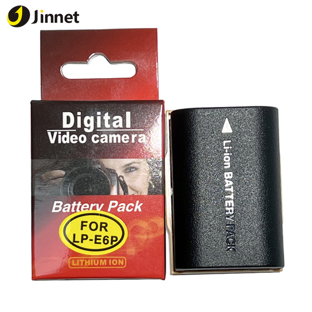 Jinnet LP-E6P LP-E6 Digital Battery Pack for Can on DSLR Camera EOS R6 V R65 III IV 6D 6D2 60D 7D 70D R52 R5 Mark Ii R6 R7