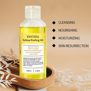 Venta caliente orgánico vegano reparación fuerza nudillos blanqueamiento eliminar la piel muerta exfoliante Anti manchas oscuras ACEITE DE Peeling amarillo - Product Image 5