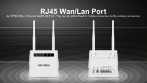 Routeur Wifi Portable 4G Cat4 Wifi4 OEM ODM Routeur 4G avec Port <span class=keywords><strong>RJ45</strong></span>&<span class=keywords><strong>RJ11</strong></span> avec Carte Sim 300 Mbps avec 4 Antennes Internes 4G Intérieur - Product Image 4
