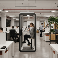 Oferta Especial: Unibooth - Cabinas de Oficina Insonorizadas Multifuncionales con Diseño Moderno y Perfil de Aluminio de Precisión para Oficinas y Edificios Comerciales