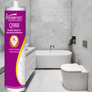 Kameier Q988Curtain Wall Silicona Resistente a la intemperie Tira de calafateo para bañera Pegamento para calafateo Sellador de silicona resistente a la intemperie Neutro - Product Image 1