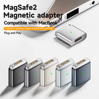 Adaptateur de charge magnétique en gros 2026 nouveau Type-C vers MagSafe 2 avec sortie CC PD 100W, convertisseur magnétique à tête en T pour ordinateur portable MacBook Air/Pro