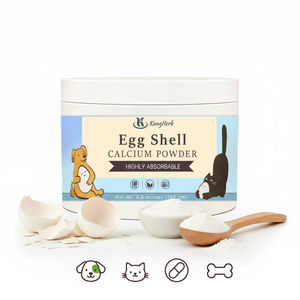 Fijn Eierschaalpoeder Sterk voor Heupen & Gewrichten Uitstekend tegen Osteoporose Hoog Absorbeerbaar Voeder Supplement voor Huisdieren Eierschaalcalsiumpoeder - Product Image 1