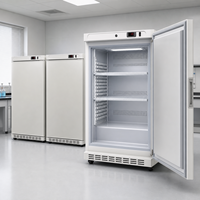 Penjualan Panas -25 ° Lemari Pendingin Ultra-Rendah Suhu Vertikal 64L dari Baja Anti Karat dengan Roda dan Alarm untuk Penyimpanan Biobank Medis