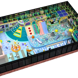Pokiddo Parque de Atracciones Interior Personalizado de 1000m² con Temática de Colores Cálidos, Zona de Juegos de Rol Traffic <span class=keywords><strong>Town</strong></span>, Área de Juego Suave Comercial para Centros Comerciales - Product Image 1