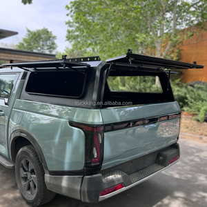 ฝาปิดกระบะท้ายรถบรรทุกแบบล็อคได้ สำหรับงานหนัก พร้อมหน้าต่างเปิดได้สองด้าน และแร็คหลังคา - Product Image 2