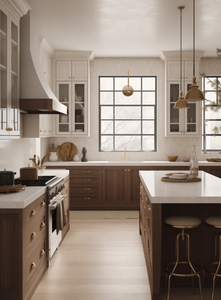 ตู้ครัวไม้แข็งครบชุดสำหรับการออกแบบห้องครัวที่หรูหรา - Product Image 5