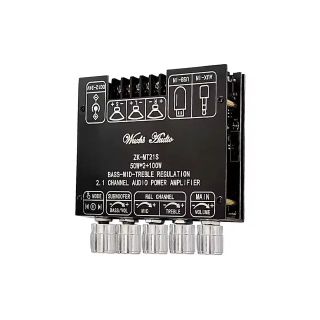 Hot 2.1 Channel BT Power Amplifier Module DC 12V~24V Support Bass Midrange and Treble Adjustment Amplifier Board