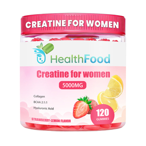 Créatine en gommes pour femmes, directement de l'usine, avec collagène, favorise la santé des cheveux et des ongles, calcium et complément alimentaire. - Product Image 1