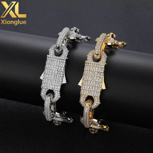 925 Sterling Silver VVS Moissanite Thorn Cross Cuban Link Bracelet <b>Iced</b> <b>Out</b> Hip Hop Bling Jewelry Luxury Diamond <b>Chain</b> Bracelet - Product Image 3