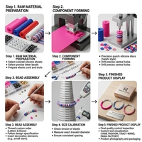 Bracelets en plastique personnalisés avec lettres pour événements, cadeaux promotionnels FAMA Factory, bijoux en plastique pour filles
