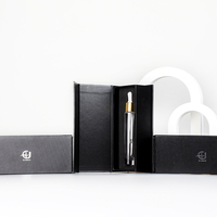 Flacon Compte-Gouttes Personnalisé en Verre Givré à Épaule Plate pour Huile Essentielle ou Sérum, 10 ml 30 ml, Couleur Dégradée, avec Coffret Cadeau