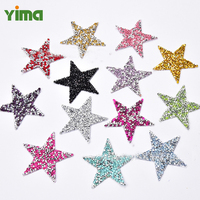 Patch brodé personnalisé thermocollant en tissu, motifs Cœur, Diamant, Feuille, Fleur 3D, Étoile, Lettres, avec garniture en strass, pour chapeaux