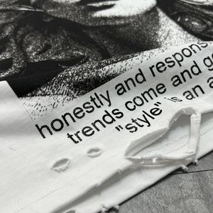 T-shirt Premium Streetwear Designer 100% Coton Col Rond Raglan Personnalisé T-shirt Lourd Imprimé Oversize à Manches Longues - Product Image 5