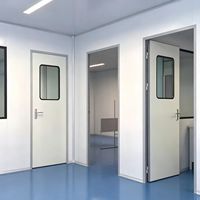 Puerta Interior de Acero Antibacteriana, Aislante Térmico, Sellada e Higiénica para Hospitales, Salas, Laboratorios y Fábricas