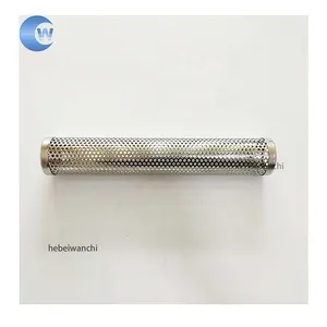 Werksverkauf 8 Zoll Durchmesser perforiertes Edelstahlrohr / 25 mm perforiertes Metallrohr