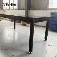 Système de fixation modulaire flexible 3D robuste D16 pour l'assemblage de petites pièces, table de soudage en acier nitrué