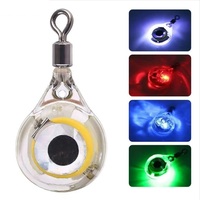 Lampe de pêche sous-marine LED Boyid Mini, forme œil de poisson, LED blanche, étanche IP65, portée d'éclairage 5m, leurre en plastique vert bleu