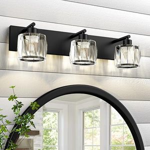 Applique LED Moderne Certifiée en Cristal <span class=keywords><strong>avec</strong></span> Commande Tactile, Finition Chrome, Blanc Chaud pour Miroirs <span class=keywords><strong>de</strong></span> <span class=keywords><strong>Salle</strong></span> <span class=keywords><strong>de</strong></span> <span class=keywords><strong>Bain</strong></span> - Product Image 2