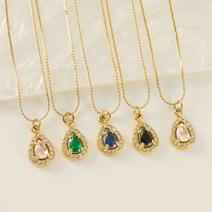 สร้อยคอคริสตัลประดับเพชรทรงหัวใจวินเทจชุบทอง 18k ขายส่ง สร้อยสแตนเลสทรงตัว S สไตล์ดูไบ สำหรับผู้หญิง ของขวัญ - Product Image 5