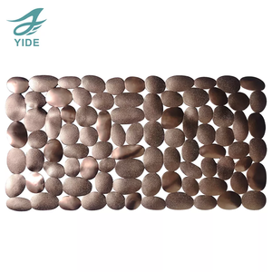<span class=keywords><strong>Tapis</strong></span> de porte YIDE en gros en plastique jaune doré imperméable carré Pvc antidérapant <span class=keywords><strong>tapis</strong></span> de salle de bain à bulles de <span class=keywords><strong>baignoire</strong></span> - Product Image 2