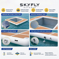 Piscina Inflable Personalizada para Adultos con Plataforma de Red para Marina Club OEM