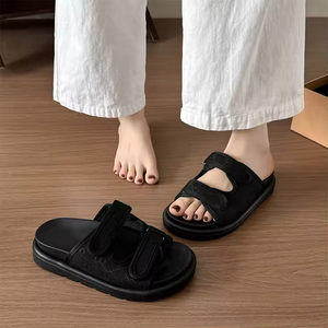 Vente en gros directe d'usine, pantoufles simples pour femmes, pantoufles imprimées pour femmes, pantoufles de plage d'été, chaussures - Product Image 4