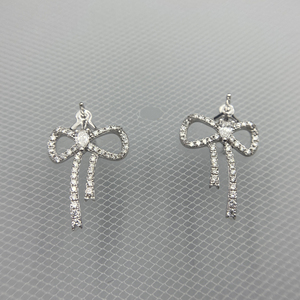 Bowknot Design Pure Stud Boucle D'oreille Cadre De Montage Au750 18K Or Perles Boucles D'oreilles Fine Bijoux <span class=keywords><strong>Base</strong></span> Montures Accessoires Résultats - Product Image 3