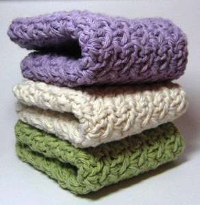 Panni per Pulizia Y-F, Strofinacci <span class=keywords><strong>Ecru</strong></span> all'Uncinetto in Cotone, Panni da Cucina Freschi e Neutri - Product Image 1