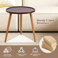 Table à manger moderne en bois massif sur mesure, table basse de salon, table d'appoint pour petit appartement
