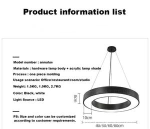 Luminaires suspendus LUYI <span class=keywords><strong>pour</strong></span> restaurant, bar, salon, en métal, LED, cercle creux, <span class=keywords><strong>suspension</strong></span>, <span class=keywords><strong>plantes</strong></span> suspendues - Product Image 6