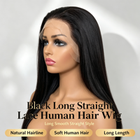 Perruque frontale 360 en cheveux humains brésiliens vierges 100% Grade 12A Texture Lisse HD Pré-épilée avec Baby Hair Cuticules Alignées Vente en Gros