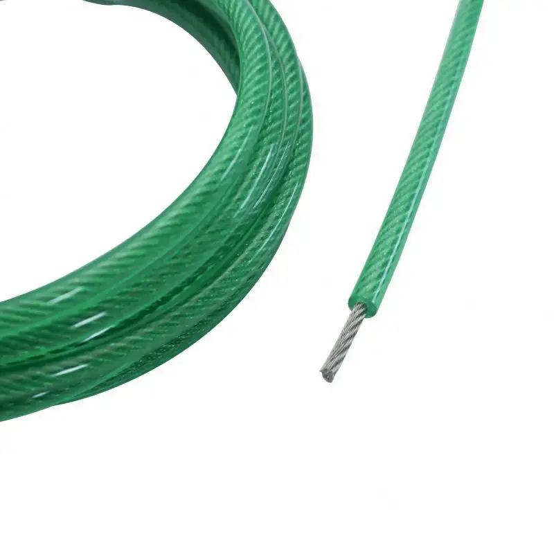 6x19 3/32 "-1/8" tali kawat baja galvanis pas ujung tali untuk menggantung & mengangkat kabel Gym pas untuk beban kerja yang aman