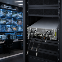 Serveur en rack 4U AI Scientific 8-GPU SYS-421GE-NBRT-LCC, double Xeon, 8 To, refroidissement liquide, serveur GPU de supercalcul
