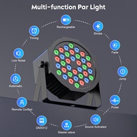U`King 36W Projecteur LED RGB Rechargeable sur Batterie pour DJ, KTV, Boîte de Nuit, Effet Disco