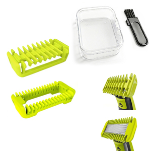 Guías <span class=keywords><strong>de</strong></span> <span class=keywords><strong>seguridad</strong></span> <span class=keywords><strong>de</strong></span> plástico con dientes anchos para recortadora <span class=keywords><strong>de</strong></span> barba eléctrica OneBlade QP2520 QP2530 QP2620 QP2630 QP6510 QP6520 QP6531 - Product Image 2
