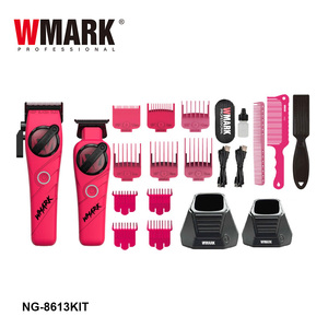 WMARK NG-8613KIT <span class=keywords><strong>Tagliacapelli</strong></span> Ricaricabile con Batteria Ecologica Rifinitore di Dettagli da <span class=keywords><strong>Uomo</strong></span> Kit da Barbiere ad Alta Velocità per Salone - Product Image 2