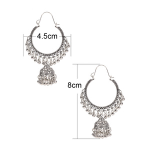 Pendientes de Borla Vintage de Aleación de Metal Precioso para Mujer, Joyería Coleccionable Cultural para Uso Diario - Product Image 3