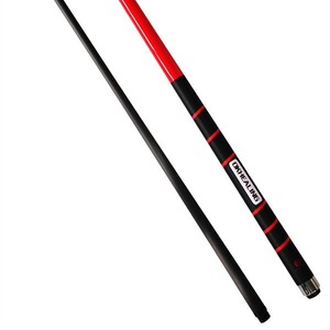 Queue de billard Oktcaling 12,9 mm en fibre de carbone, 1/2, manche rouge antidérapant - Product Image 1