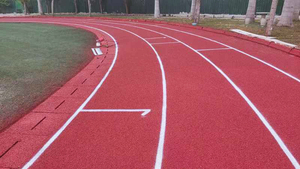 Revêtement de sol sportif INOLP Eco-Safe Piste perméable à l'air respirante pour la course Polyuréthane certifié recyclable à faible émission de COV - Product Image 5