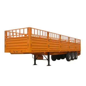 Best selling products in saudi arabia 3 axle wall side truck fence semi trailer