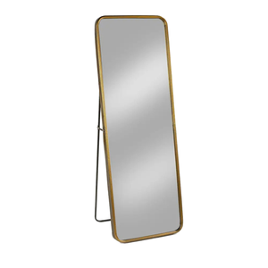Freestanding Wall Mounted Leaning Multi functional Narrow <b>Frame</b> <b>Black</b> Friendly HD Glass Large-Size Elegant Full Length <b>Mirror</b> - Product Image 2