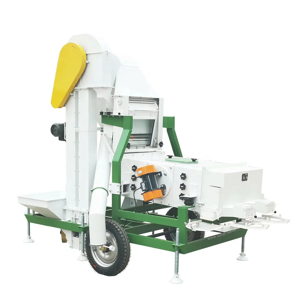 Seed Cleaning Machine Air Screen Grains Cleaner Bean Peas Wheat Paddy Vegetable Crop Sorting Machine