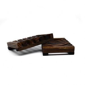 Porte-savon en bois artisanal pour lavabo, baignoire, douche, salle de bain - Product Image 4