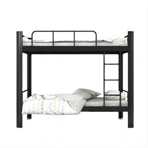 Lit superposé double en métal Kening 2020 avec escalier et armoire de rangement pour dortoir - Product Image 1