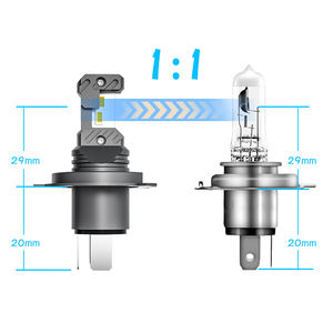 Fanless H4 Hi basso tutto in uno Xenon hid LED fari 30W Auto Led lampadine sistema di illuminazione 6500K Cool bianco accessori Auto - Product Image 6