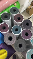 Tapis de yoga multifonctionnel en PU écologique de 5 mm, excellente absorption des chocs, antidérapant, résistant à l'usure, respirant, résistant à la transpiration