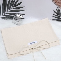 Pochette Enveloppe en Coton Réutilisable en Gros, Emballage Vêtements, Sac Anti-Poussière pour Chaussures avec Rabat et Logo Personnalisé
