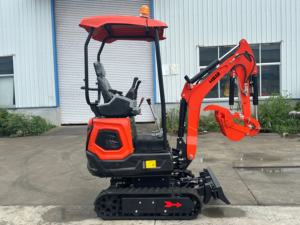 ENVÍO GRATUITO Mini Excavadora de 1.2 Toneladas, Excavadora Agrícola, Mini Excavadora de Orugas de 1 Tonelada y 2 Toneladas, Mini Excavadora Pequeña con Pulgar Hidráulico - Product Image 3